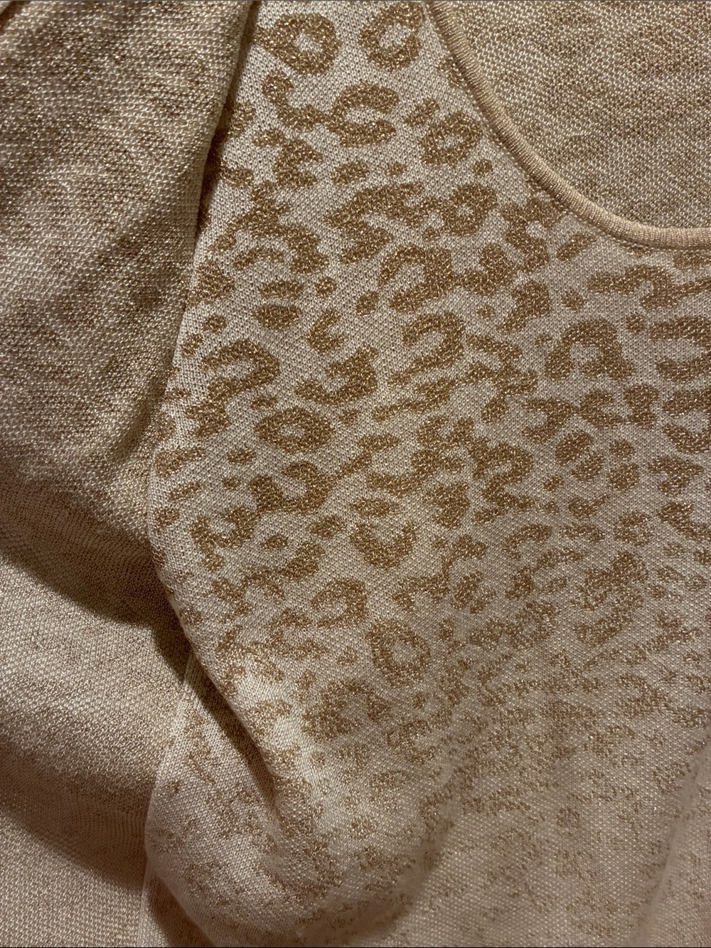 Ruby Rd. Cream and Tan Leopard-Print Open-Front Cardigan - Picture 6 of 11